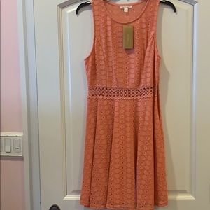 Salmon Lace Dress